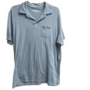 Vineyard Vines Performance Mens Medium Edgartown Polo EUC Preppy Casual Blue